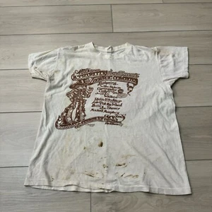 Vintage Willie Nelson Tribute To The Cosmic Cowboy 70s Lone Star Beer T-Shirt - Picture 1 of 9