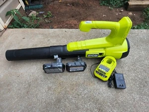 ONE+ 18V 90 MPH 250 CFM Cordless Battery Leaf Blower/Sweeper with Two Battery - Picture 1 of 6