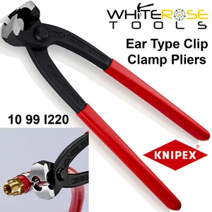 Knipex Ear Clamp Pliers 1 2 Ear Type Clip Clamps Slim Head Cooler Fuel 220mm - Picture 1 of 12