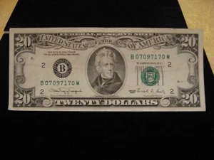 1990 Series $20 Twenty Dollar Bill Note XF-AU Condition. - Picture 1 of 22