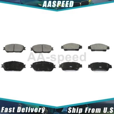 Brake Pads Front Rear For Toyota Sienna 2010 2009 2008 2007 2006 2005 2004 - Image 1 of 3