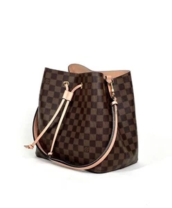 Louis Vuitton Damier Ebene Neonoe MM Bag Venus Pink - Picture 1 of 10