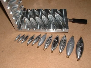 Saltwater Trolling Sinker mold 3/4,1,1.5,2,3,4,5,6,8,10,12,16oz CNC Aluminum - Picture 1 of 3