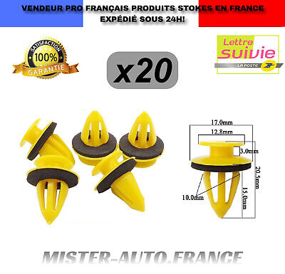  X20 Clips Fixation Garniture Interieur Compatible Renault Duster Logan Sandero  • 6.99€