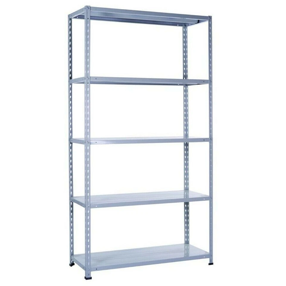 PROMETAL Kit scaffale scaffalatura a 5 piani in metallo a bullone 350kg 100x40xh188cm,