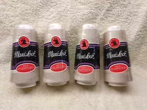 Lot of 4 Maxi-Lock Beige Polyester Serger Thread 3000 Yards (New) - Picture 1 of 2