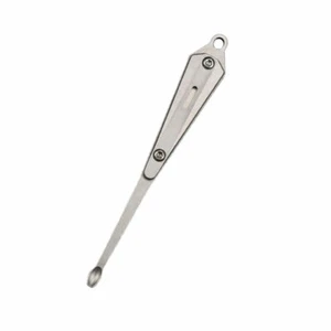 Removedor de cera para orejas de titanio limpiador de orejas seguro curette llavero colgante herramienta EDC - Imagen 1 de 12