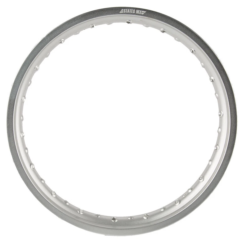 States MX Silver Rear Rim for Kawasaki KLX650R 2001 (18x2.15) — 第 1/1 张图片
