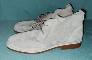 NEW WOB Hush Puppies Womens Moyen Gray Suede Low Boots Size 12 / 44 NEW WOB - Picture 1 of 6