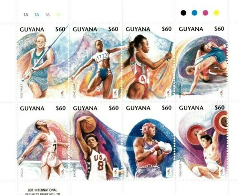 Guyana - 1995 - Pre Olympics 96 - Sheet Of 8 - MNH Cover