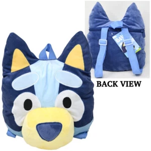 Bluey kopfförmiger Plüsch-Rucksack 10 x 13 Zoll - Bild 1 von 1