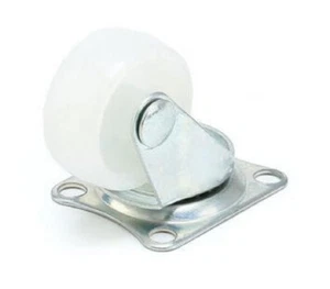 10 pcs Smart Car Rectangle Top Swivel Caster Castor PP Nylon Wheel Diameter 30mm - Picture 1 of 4