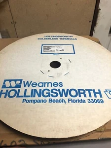 Rollo de 2500 terminales sin soldadura Holingsworth calibre 16-14 azul - Imagen 1 de 4