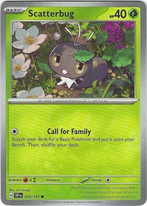 Scatterbug #005/191 Sv08: Surging Sparks Common - Pokemon - Picture 1 of 2