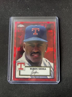 2021 Topps Chrome Platinum Anniversary - Ruben Sierra #567 Red /99 - Image 1 of 2