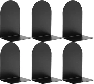 Soportes de Libros de Metal 6 Piezas Antideslizantes para Libros Pesados - Picture 1 of 12