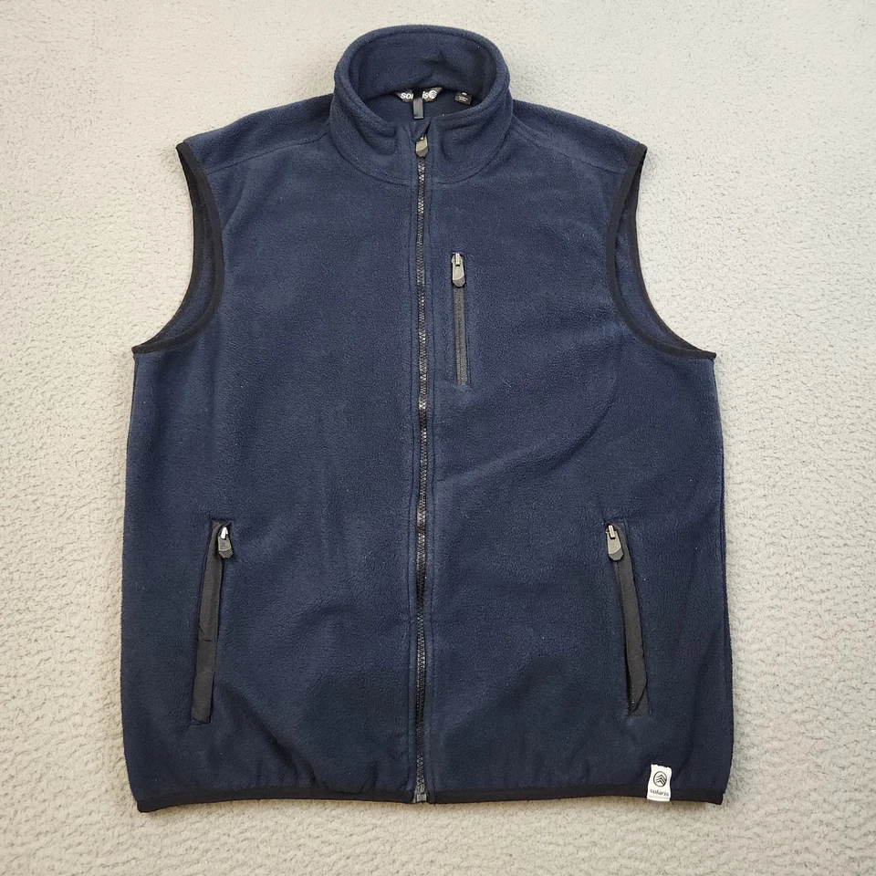 Solaris Vest Mens Medium Fleece Sleeveless Zip Up Jacket Pockets Outdoor Hiking - Image 1 of 4