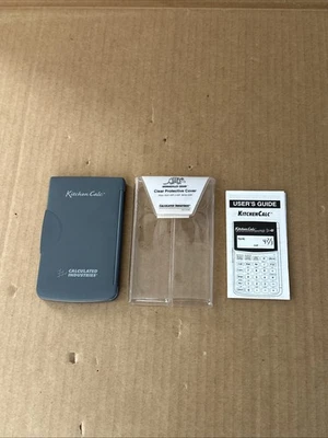 Calculated Industries Kitchen Calc 8300 Recipe Calculator Case + User Manual - Image 1 of 4