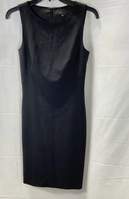 Теория Virgin шерсти смесь без рукавов оболочка питания платье LBD сделано в США Sz 00 - Изображение 1 из 4