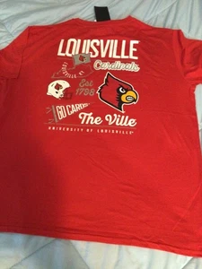 LOUISVILLE CARDINALS NCAA CAPTIVATING APPAREL MEN'S SHORT SLEEVE SHIRT 2XL NWT - Picture 1 of 6