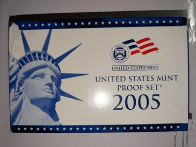 2005 Proof set CN-Clad W/ Kennedy & Sacagawea - (OGP) 11 coins (B3) - Image 1 of 4