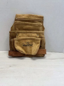 Rooster Leather Tool 4 Pouch Carpenter Pouch with Dual Hammer Holders - Picture 1 of 4