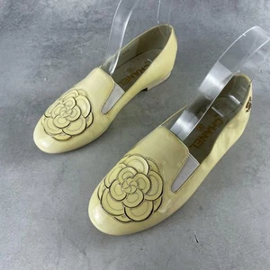 Chanel Camellia Coco Mark Pumps Enamel Studs Size 35 US About 5 For Women - Picture 1 of 24