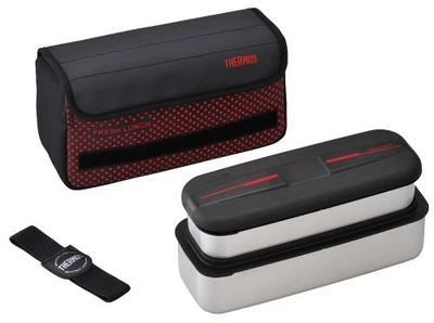 Thermos Fresh Lunch Box 1100Ml Stainless DSD-1100W S Japan Import - Image 1 of 3