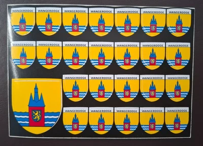 Aufkleber / Postkarte "WANGEROOGE", 80er Jahre, 15 x 10,5 cm - Bild 1 von 2