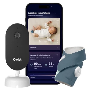 Owlet Dream Duo (3. Gen) medizinisch zertifiziertes Smart Babyphone mit Socke - Bild 1 von 4