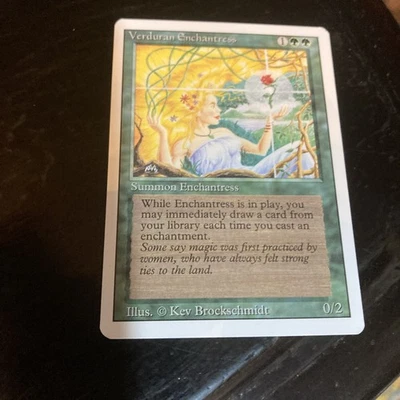 Verduran Enchantress (euc) Revised Edition 3ED Magic MTG - Image 1 of 2