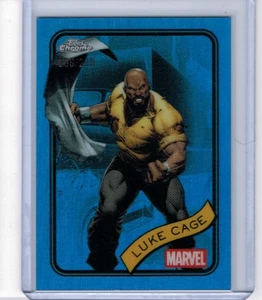 2025 Topps Chrome Marvel Luke Cage Blue Refractor #'ed 296/299 #111 - Bild 1 von 1