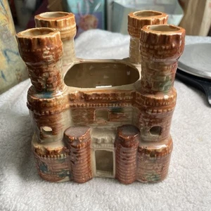 Vintage Old Antique Aquarium Fishbowl Ceramic Castle Hanaki By Zenith A45 Japan - Picture 1 of 8