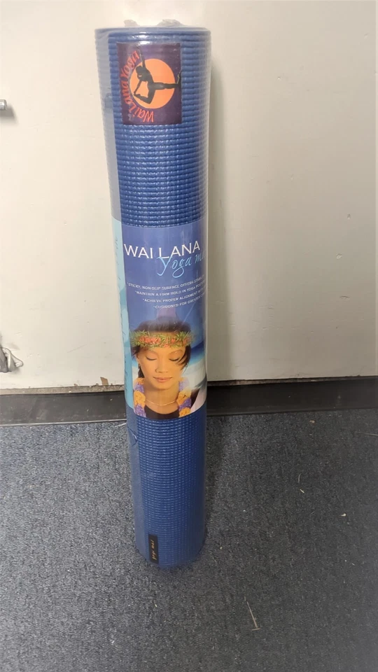 Wai Lana Blue Yoga Pilates Mat NEW Factory Sealed 24" x 68" - Image 1 of 4