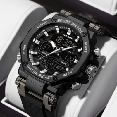 Waterproof Digital Sports Watch Military Tactical LED Backlight Men's Wristwatch - Image 1 of 4