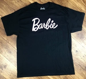 Barbie T-Shirt Damen Gr. XL schwarz kurzarm rosa Barbie - Bild 1 von 5