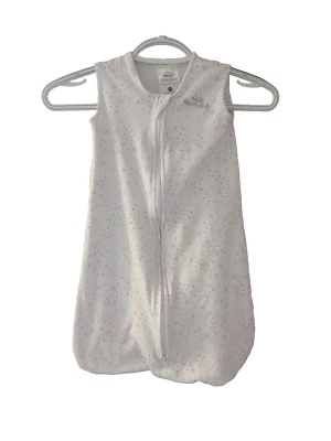 Saco de dormir Halo Midnight Moons rosa algodón tejido pequeño desde el nacimiento hasta los seis meses Foto 1 de 4