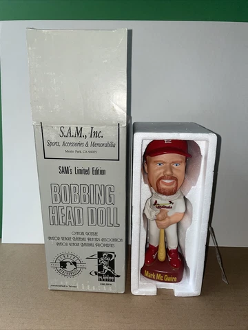 S.A.M INC LIMITED EDITION MLB BOBBLE HEAD FIGURE ST.LOUIS CARDIANLS MARK MCGWIRE Cover