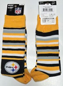 PITTSBURGH STEELERS NFL MENS STRIPED DRESS SOCKS LARGE (10-13) FREE SHIPPING
