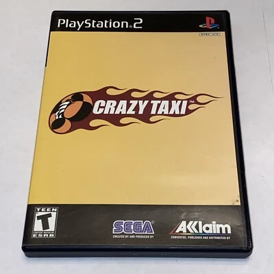 Crazy Taxi Sony PlayStation 2 (PS2) Black Label Video Game Sega Disc MINT - Image 1 of 3
