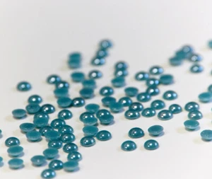 Hotfix Ceramic Stones TÜRKIS GREEN 5mm Stück wählbar Hochzeit Halbperlen Strass - Picture 1 of 18