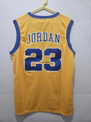 CAMISETA DE BALONCESTO AMARILLA PERSONALIZADA DE MICHAEL JORDAN LANEY HIGH SCHOOL PARA HOMBRE TALLA GRANDE Foto 1 de 4