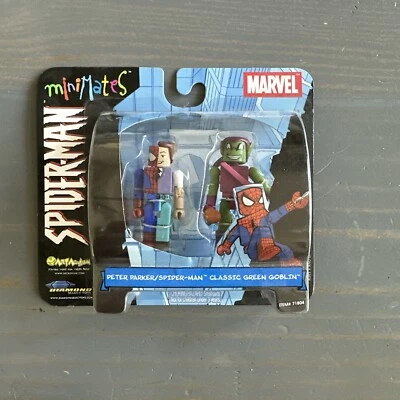 Mini Mates Peter Parker Spider-Man Clásico Duende Verde Minimates 71804 Foto 1 de 2