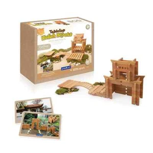 Guidecraft Tabletop Notch Blocks, Eastern Set, 132 pc - Picture 1 of 7