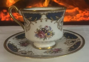 Vintage Abbey Dale Made In England Cup And Saucer Floral - Picture 1 of 3