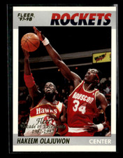 1997 Fleer #8 Hakeem Olajuwon Decade of Excellence