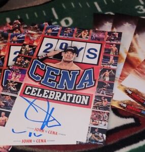 (1) WWE 11x14 Autograph Authenticated John Cena 20 Years RAW 