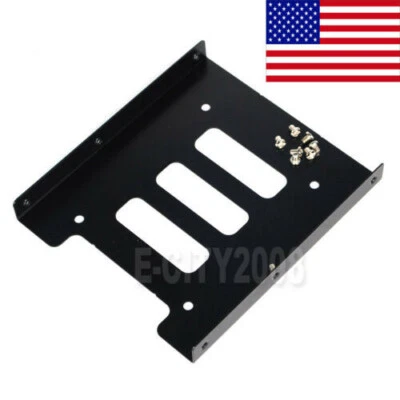 Lote 1-100 2.5" SSD a 3.5" Bahía Disco Duro Montaje Disco Duro Base Bandeja Soporte Adaptador Foto 1 de 4