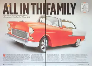 Chevy Bel Air 1955 12 años proyecto de construcción personalizada original 2014 artículo de revista - Imagen 1 de 4