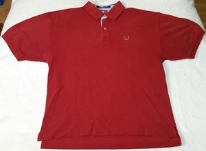 Tommy Hilfiger Crest Maroon Poloshirt Herren Gr. XL Vintage 90s Vintage Rugby - Bild 1 von 8